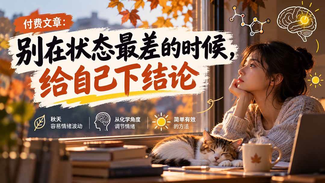 （20716期）【无水印】某付费文章：别在状态最差的时候，给自己下结论-知行阁轻创网-分享网络赚钱项目-全网首发副业项目实操平台-副业创业项目网