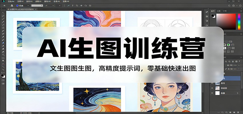 AI生图训练营：文生图图生图，高精度提示词，零基础快速出图-知行阁轻创网-分享网络赚钱项目-全网首发副业项目实操平台-副业创业项目网