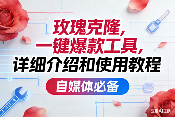 （17475期）玫瑰克隆，一键爆款工具详细介绍和使用教程，自媒体必备