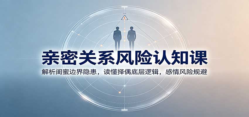 亲密关系风险认知课：解析闺蜜边界隐患，读懂择偶底层逻辑，感情风险规避-知行阁轻创网-分享网络赚钱项目-全网首发副业项目实操平台-副业创业项目网