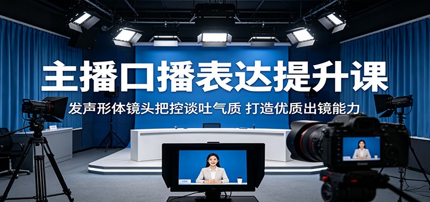 主播口播表达提升课：发声形体镜头把控谈吐气质，打造优质出镜能力-知行阁轻创网-分享网络赚钱项目-全网首发副业项目实操平台-副业创业项目网
