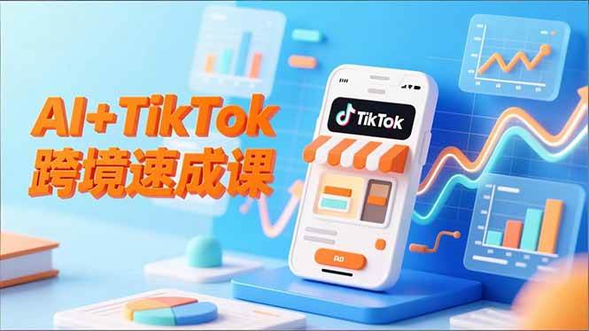 （16745期）AI+TikTok跨境速成课，智能翻译、店铺定位、流程拆解，7天高效上线运营-知行阁轻创网-分享网络赚钱项目-全网首发副业项目实操平台-副业创业项目网