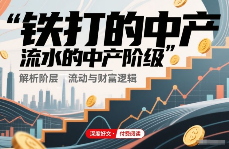 付费文章：铁打的中产，流水的中产阶级-知行阁轻创网-分享网络赚钱项目-全网首发副业项目实操平台-副业创业项目网