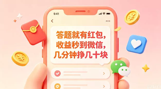 答题就有红包，收益秒到微信，几分钟挣几十块，学生党上班族宝妈都可以玩【揭秘】-知行阁轻创网-分享网络赚钱项目-全网首发副业项目实操平台-副业创业项目网