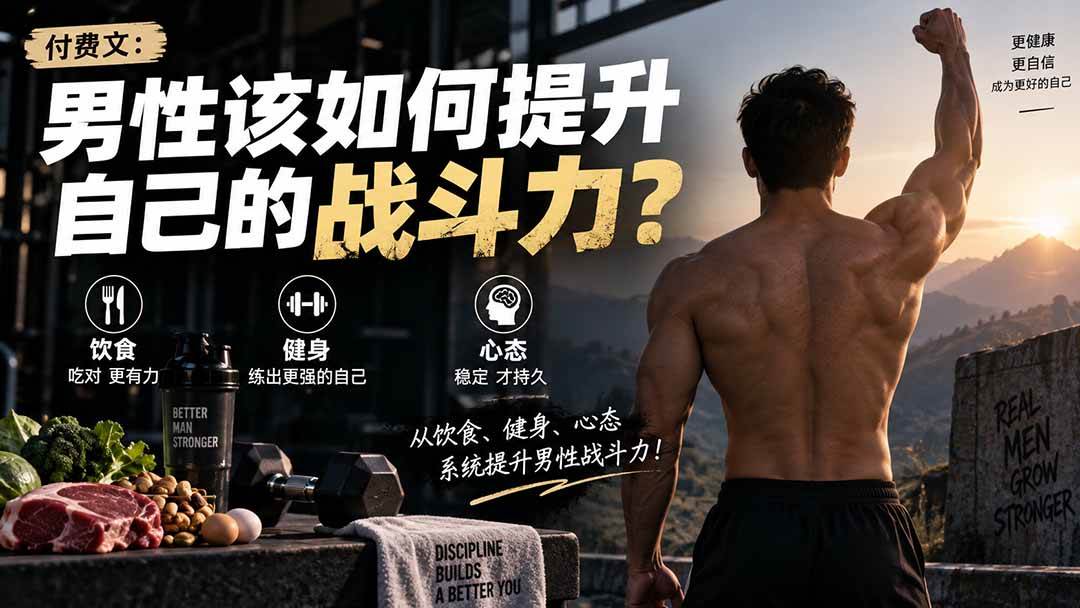 （20421期）付费文章：男性该如何提升自己的战斗力？-知行阁轻创网-分享网络赚钱项目-全网首发副业项目实操平台-副业创业项目网
