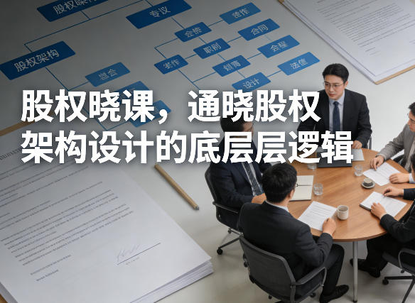 股权晓课，通晓股权架构设计的底层逻辑-知行阁轻创网-分享网络赚钱项目-全网首发副业项目实操平台-副业创业项目网