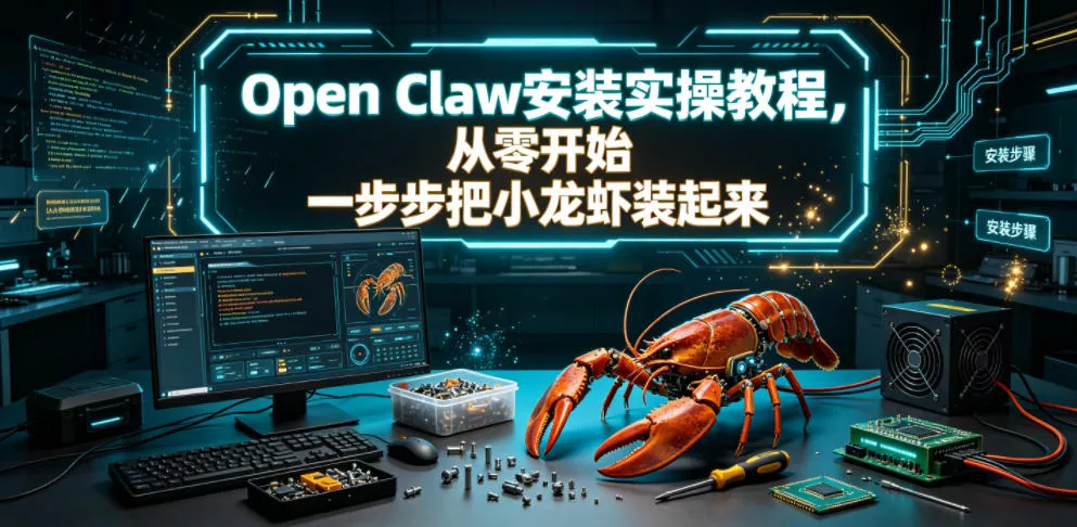 Open Claw安装实操教程,从零开始一步步一步步把小龙虾装起来-知行阁轻创网-分享网络赚钱项目-全网首发副业项目实操平台-副业创业项目网
