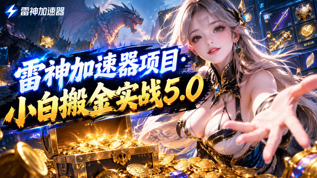 雷神加速器项目·小白搬金实战5.0,抖音W播100-150r,小白入局一天也能几十r 雷神加速器项目·小白搬金实战5.0,抖音W播100-150r,小白入局一天也能几十r