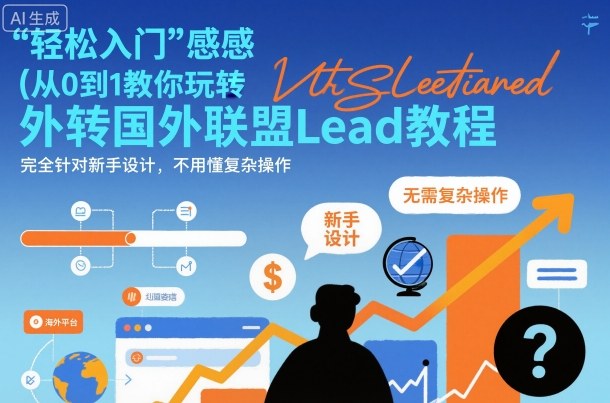 国外联盟賺美刀项目，从0到1教你玩转国外联盟Lead教程，纯新手可操作性100%-知行阁轻创网-分享网络赚钱项目-全网首发副业项目实操平台-副业创业项目网
