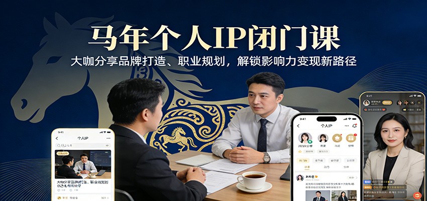马年个人IP闭门课，大咖分享品牌打造、职业规划，解锁影响力变现新路径-知行阁轻创网-分享网络赚钱项目-全网首发副业项目实操平台-副业创业项目网