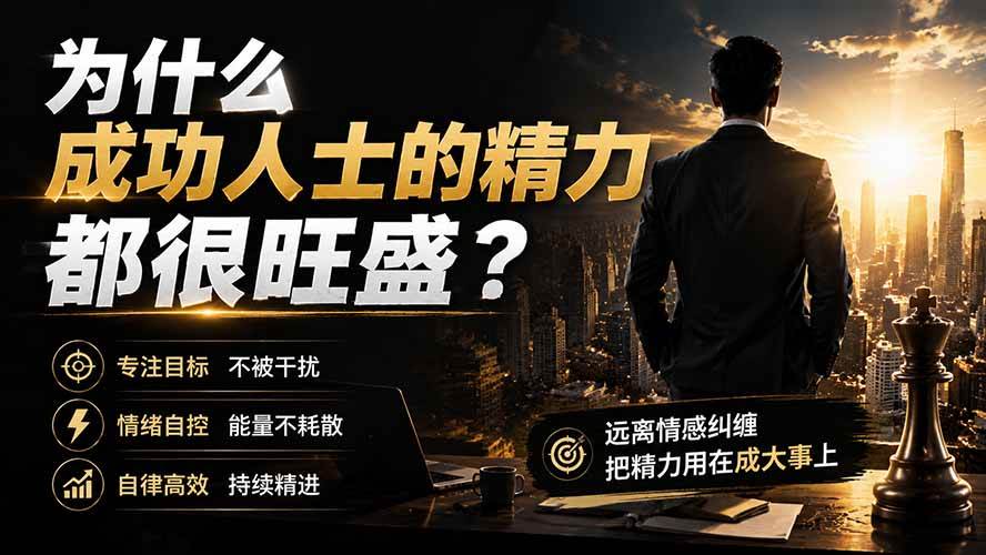 （19754期）付费文章：为什么成功人士的精力都很旺盛？-知行阁轻创网-分享网络赚钱项目-全网首发副业项目实操平台-副业创业项目网