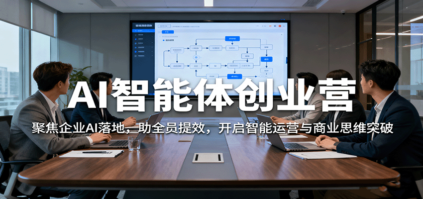 AI智能体创业营：聚焦企业AI落地，助全员提效，开启智能运营与商业思维突破-知行阁轻创网-分享网络赚钱项目-全网首发副业项目实操平台-副业创业项目网