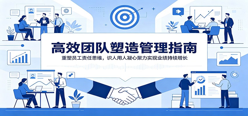 高效团队塑造管理指南:重塑员工责任思维,识人用人凝心聚力实现业绩持续增长-知行阁轻创网-分享网络赚钱项目-全网首发副业项目实操平台-副业创业项目网