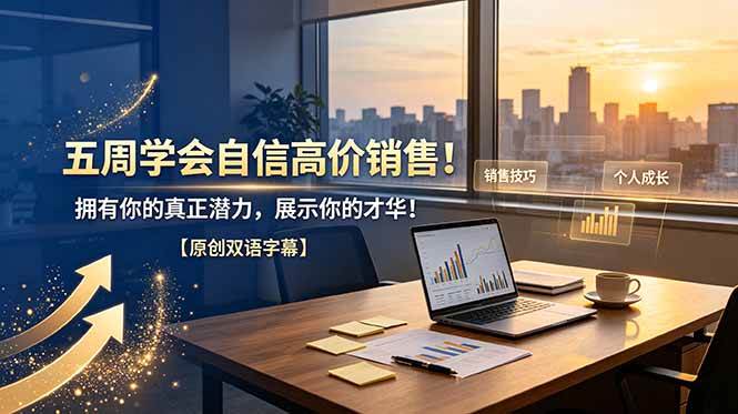 （19071期）五周学会自信高价销售！拥有你的真正潜力，展示你的才华！【原创双语字幕】-知行阁轻创网-分享网络赚钱项目-全网首发副业项目实操平台-副业创业项目网