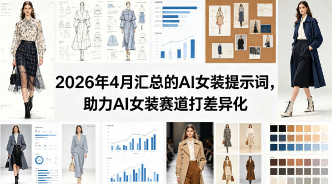 2026年4月汇总的AI女装提示词，助力AI女装赛道打差异化-知行阁轻创网-分享网络赚钱项目-全网首发副业项目实操平台-副业创业项目网