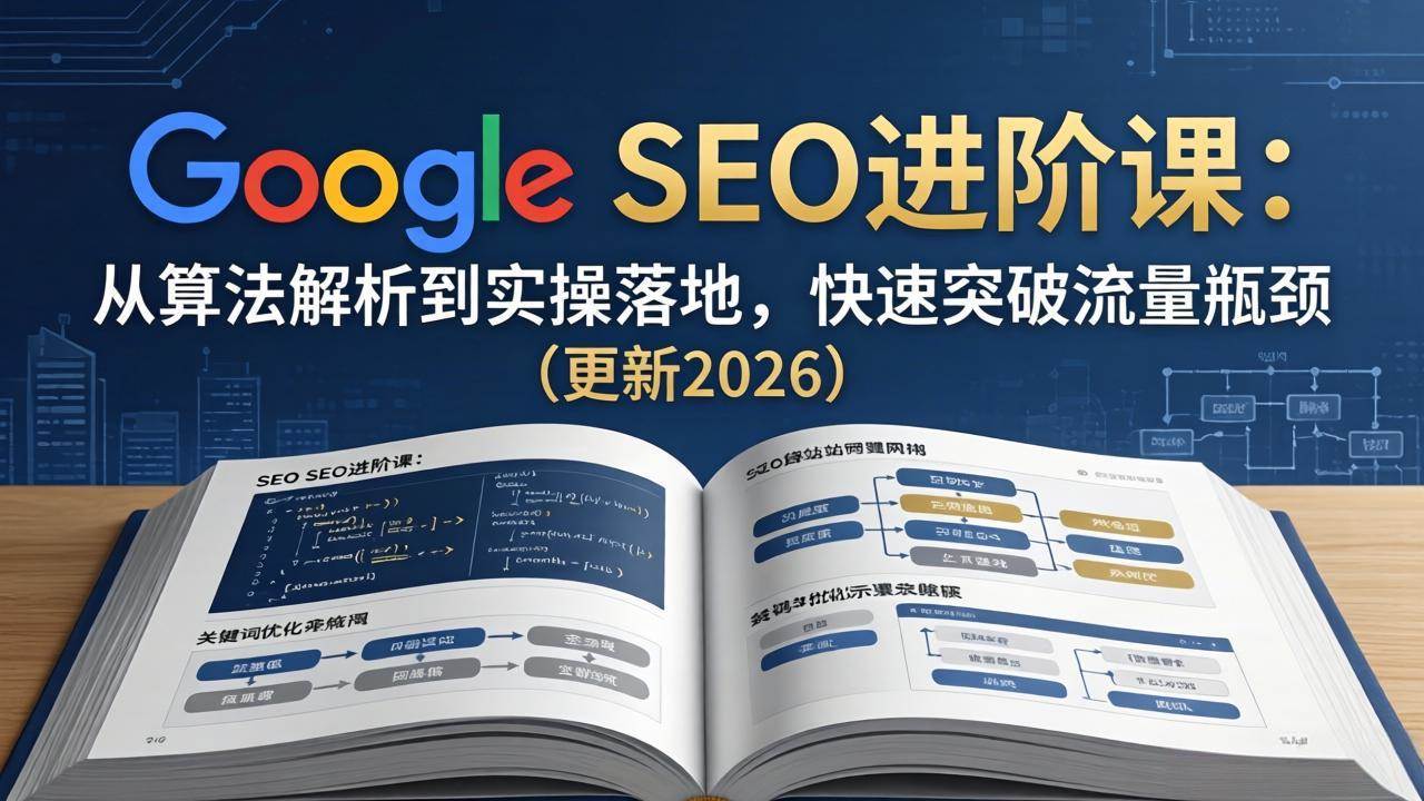 (18048期)Google SEO进阶课:从算法解析到实操落地,快速突破流量瓶颈(更新2026)-知行阁轻创网-分享网络赚钱项目-全网首发副业项目实操平台-副业创业项目网