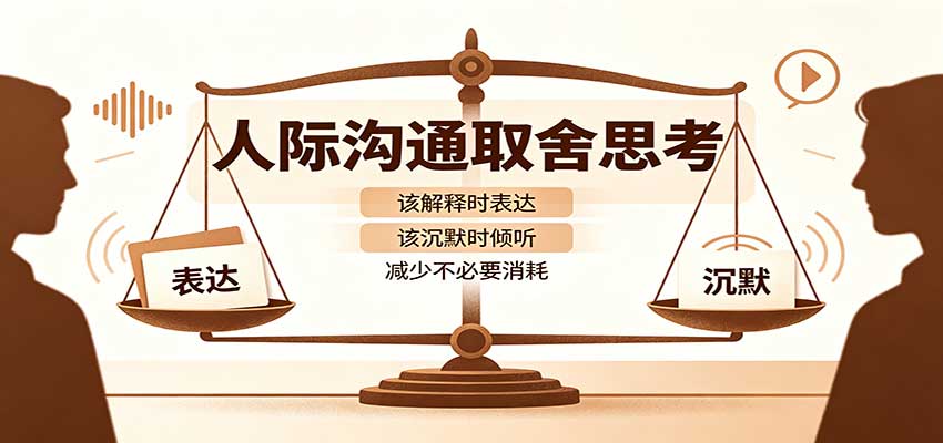 人际沟通取舍思考：分清解释与沉默边界，拿捏职场生活沟通分寸减少情绪内耗-知行阁轻创网-分享网络赚钱项目-全网首发副业项目实操平台-副业创业项目网