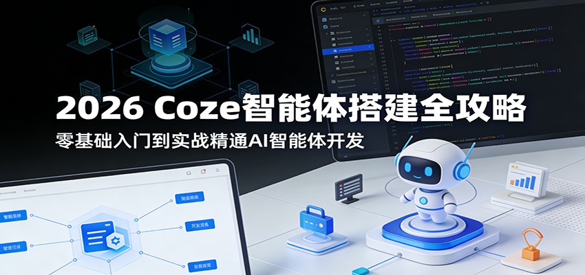 2026 Coze智能体搭建全攻略：零基础入门到实战精通AI智能体开发-知行阁轻创网-分享网络赚钱项目-全网首发副业项目实操平台-副业创业项目网