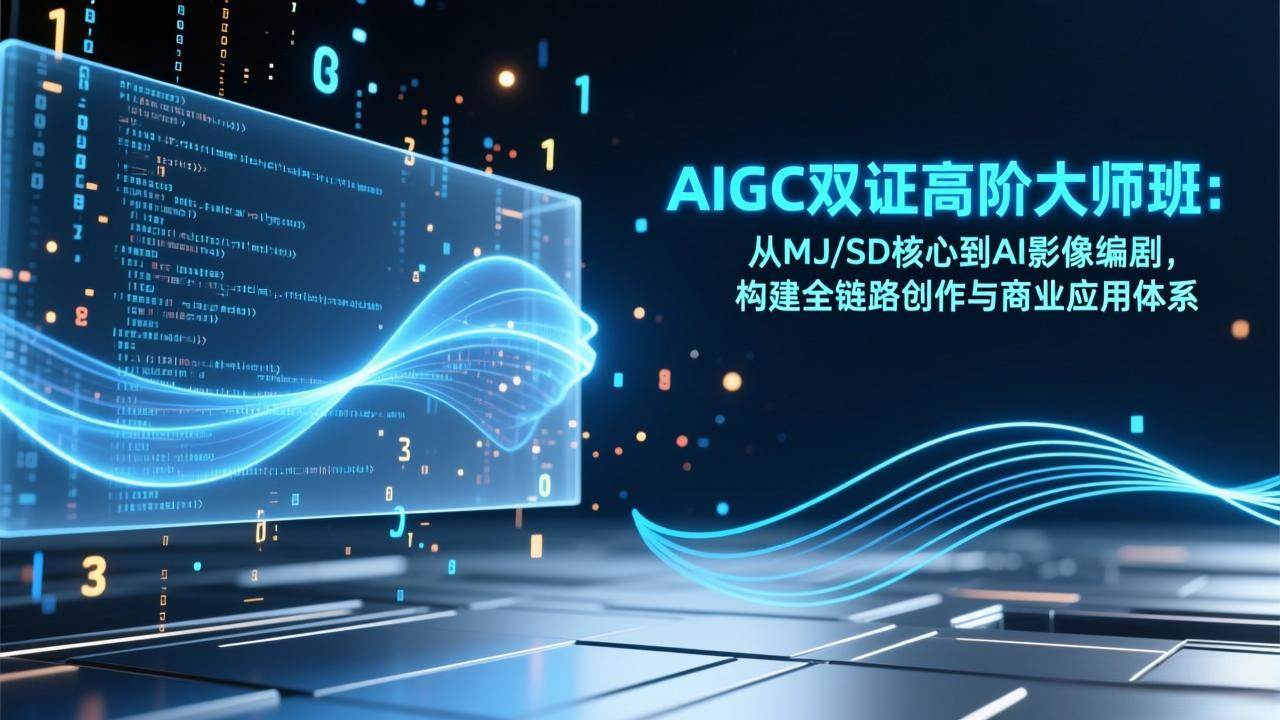 （17198期）AIGC双证高阶大师班：从MJ/SD核心到AI影像编剧，构建全链路创作与商业应用体系-知行阁轻创网-分享网络赚钱项目-全网首发副业项目实操平台-副业创业项目网