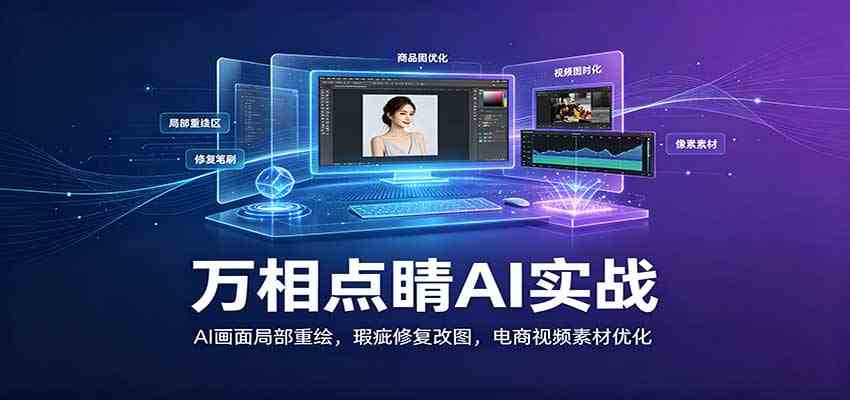 万相点睛AI实战:AI画面局部重绘,瑕疵修复改图,电商视频素材优化-知行阁轻创网-分享网络赚钱项目-全网首发副业项目实操平台-副业创业项目网