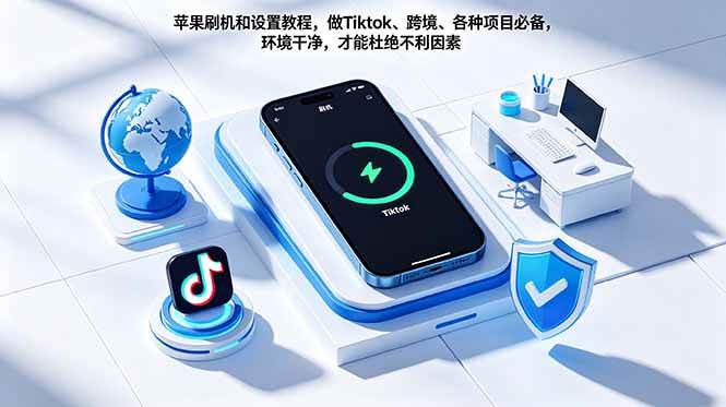 （18558期）苹果刷机和设置教程，做Tiktok、跨境、各种项目必备，环境干净，才能杜绝不利因素-知行阁轻创网-分享网络赚钱项目-全网首发副业项目实操平台-副业创业项目网