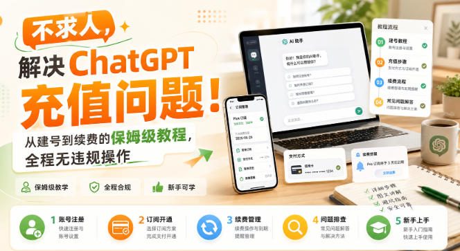 不求人，解决ChatGPT充值问题！从建号到续费的保姆级教程，全程无违规操作-知行阁轻创网-分享网络赚钱项目-全网首发副业项目实操平台-副业创业项目网