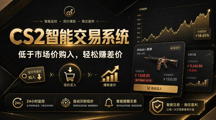 CS2智能交易系统，轻松賺差价|自动运行，无需自己挂G|数据支持任何形式验证【揭秘】-知行阁轻创网-分享网络赚钱项目-全网首发副业项目实操平台-副业创业项目网