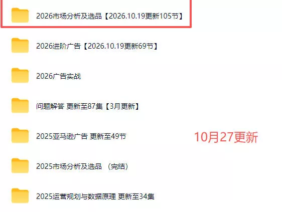 2026亚马逊视频教程,学习我们的商业模式,以及2026最新的选品及运营经验(更新1027)-知行阁轻创网-分享网络赚钱项目-全网首发副业项目实操平台-副业创业项目网