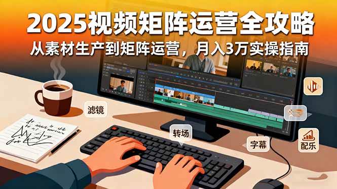 （16333期）2025短视频矩阵运营全攻略：从素材生产到矩阵运营，月入3万实操指南-知行阁轻创网-分享网络赚钱项目-全网首发副业项目实操平台-副业创业项目网