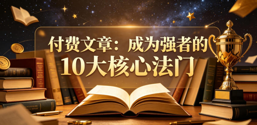 付费文章:成为强者的10大核心法门-知行阁轻创网-分享网络赚钱项目-全网首发副业项目实操平台-副业创业项目网