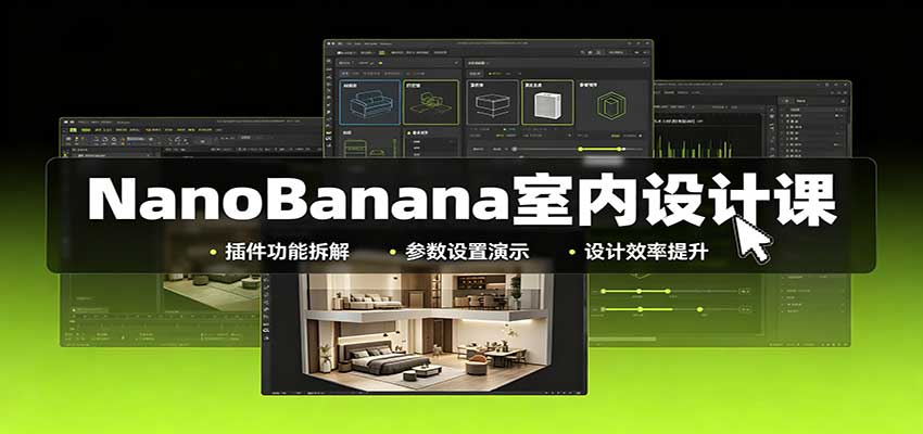 NanoBanana室内设计课:无限画布配置,插件实操,生图改图视频制作-知行阁轻创网-分享网络赚钱项目-全网首发副业项目实操平台-副业创业项目网