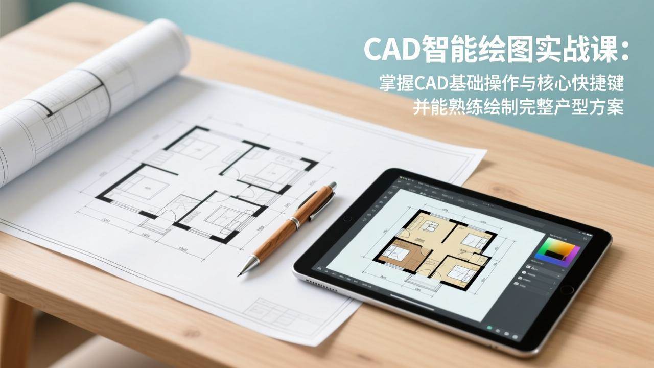 （17348期）CAD智能绘图实战课：掌握CAD基础操作与核心快捷键，并能熟练绘制完整户型方案-知行阁轻创网-分享网络赚钱项目-全网首发副业项目实操平台-副业创业项目网