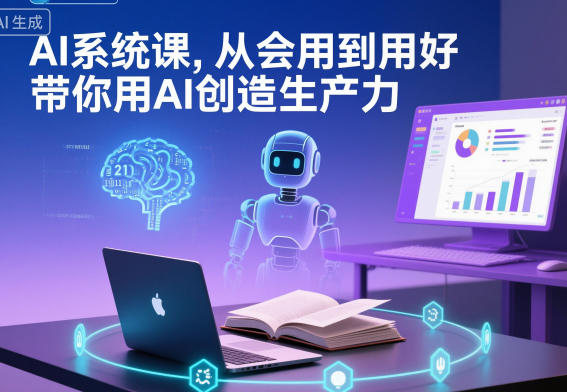 AI系统课，从会用到用好，带你用AI创造生产力-知行阁轻创网-分享网络赚钱项目-全网首发副业项目实操平台-副业创业项目网