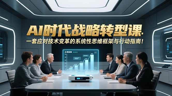 （16989期）AI时代战略转型课：一套应对技术变革的系统性思维框架与行动指南！-知行阁轻创网-分享网络赚钱项目-全网首发副业项目实操平台-副业创业项目网
