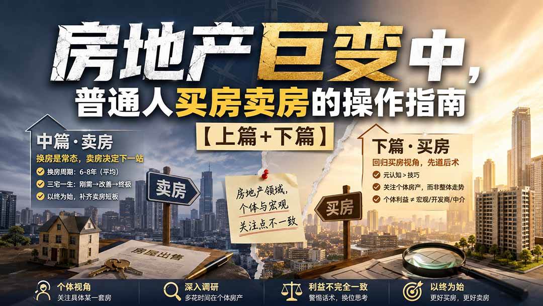 （20021期）付费文章：房地产巨变中，普通人买房卖房的操作指南【上篇+下篇】-知行阁轻创网-分享网络赚钱项目-全网首发副业项目实操平台-副业创业项目网