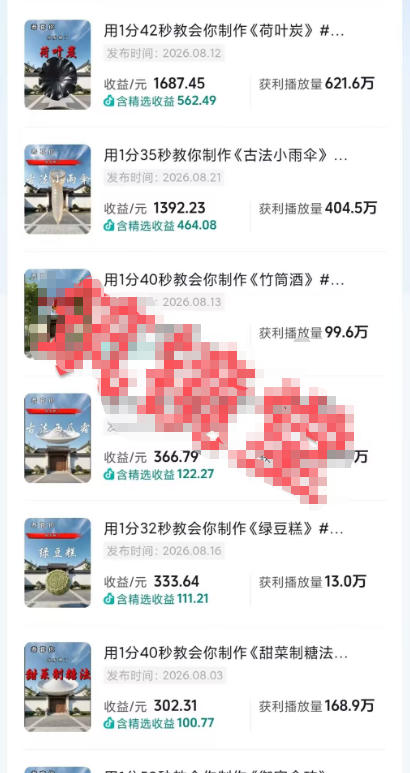 抖音20W粉丝博主的AI非遗知识科普教学，零基础制作非遗文化类短视频变现，解锁抖音精选独家收益-知行阁轻创网-分享网络赚钱项目-全网首发副业项目实操平台-副业创业项目网