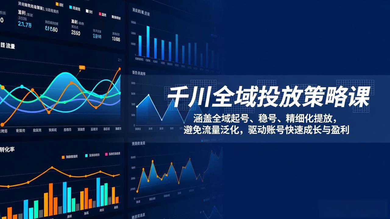 （17285期）千川全域投放策略课：涵盖全域起号、稳号、精细化投放，避免流量泛化，驱动账号快速成长与盈利-知行阁轻创网-分享网络赚钱项目-全网首发副业项目实操平台-副业创业项目网