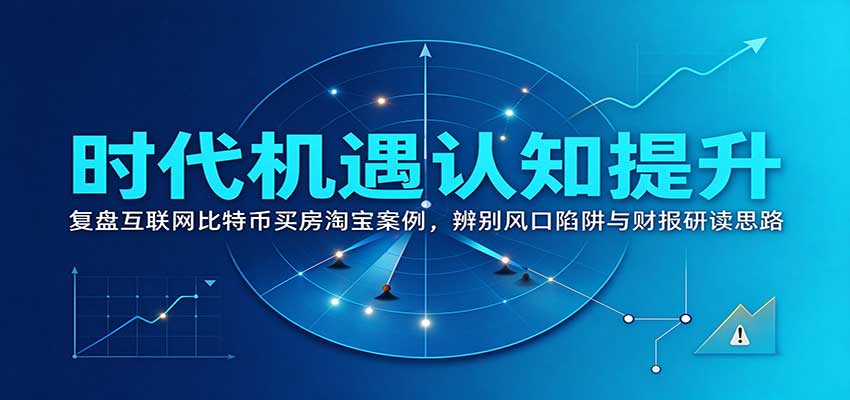 时代机遇认知提升：复盘互联网比特币买房淘宝案例，辨别风口陷阱与财报研读思路-知行阁轻创网-分享网络赚钱项目-全网首发副业项目实操平台-副业创业项目网