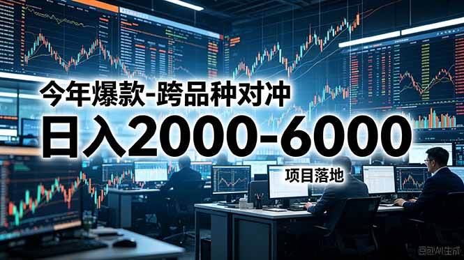 （18918期）今年爆款-跨品种对冲日入2000-6000，项目落地！-知行阁轻创网-分享网络赚钱项目-全网首发副业项目实操平台-副业创业项目网