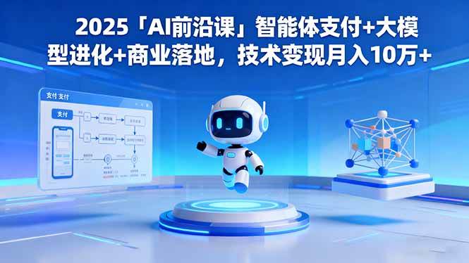 （16384期）2025「AI前沿课」智能体支付+大模型进化+商业落地，技术变现月入10万+-知行阁轻创网-分享网络赚钱项目-全网首发副业项目实操平台-副业创业项目网