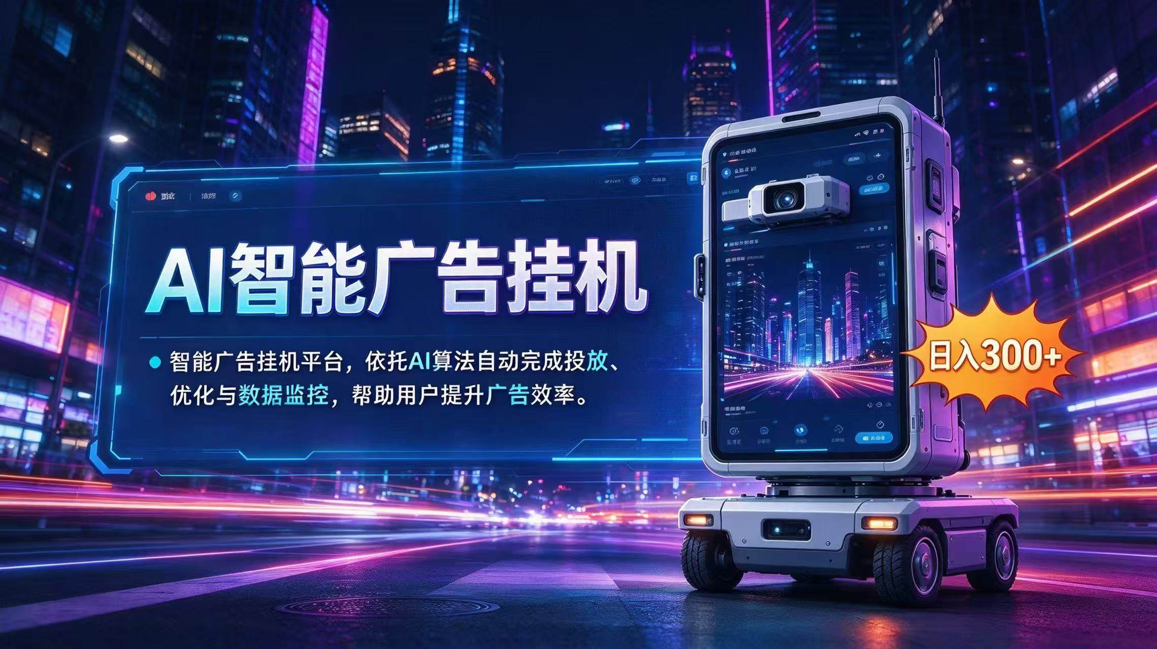 （20936期）AI 智能广告挂机｜AI 自动运行，轻松托管广告任务-知行阁轻创网-分享网络赚钱项目-全网首发副业项目实操平台-副业创业项目网