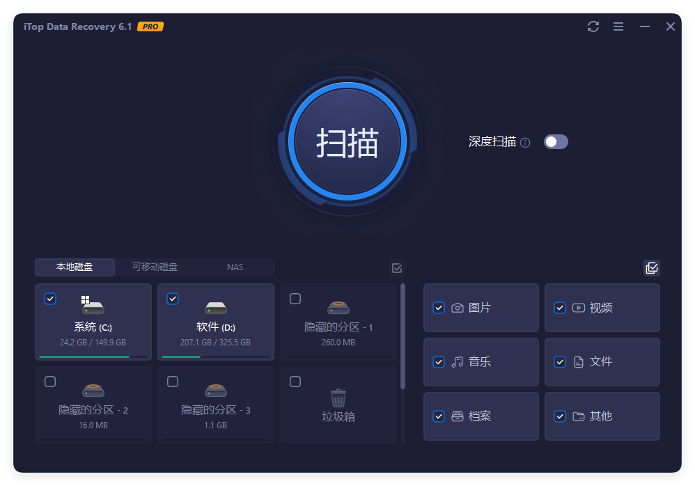 iTop Data Recovery Pro v6.1.0.936便携版-知行阁轻创网-分享网络赚钱项目-全网首发副业项目实操平台-副业创业项目网