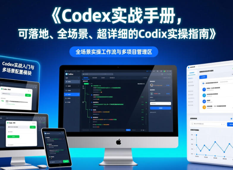 Codex实战手册，可落地、全场景、超详细的Codex实操指南-知行阁轻创网-分享网络赚钱项目-全网首发副业项目实操平台-副业创业项目网
