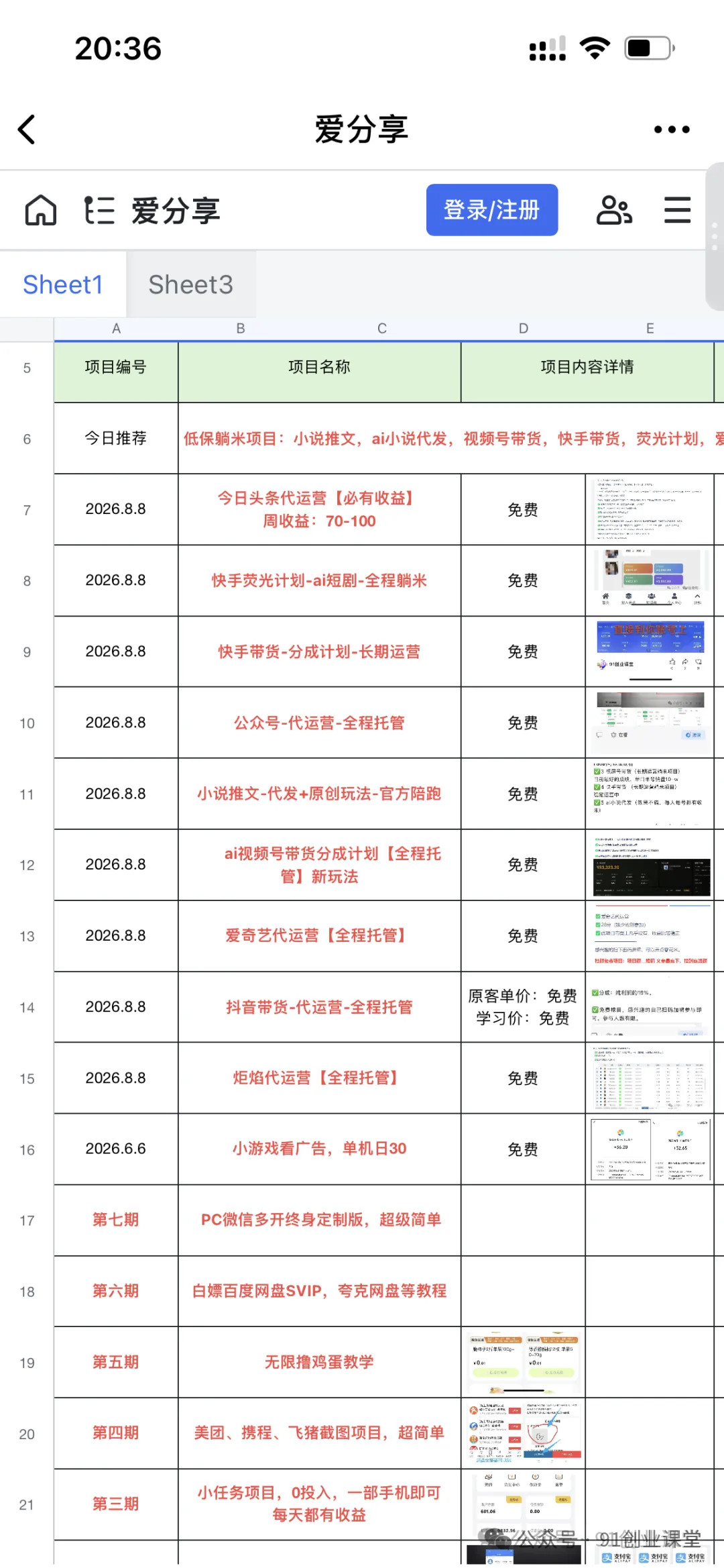 （20810期）9个必赚的小项目，无脑简单，百分百赚米的，副业首选，日收500+-知行阁轻创网-分享网络赚钱项目-全网首发副业项目实操平台-副业创业项目网