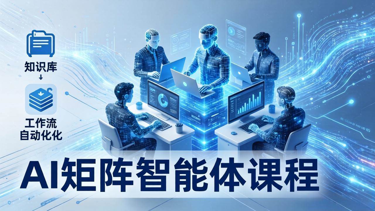 （17759期）AI矩阵智能体实战：100个数字员工批量生产内容，文本知识库+工作流自动化全搞定-知行阁轻创网-分享网络赚钱项目-全网首发副业项目实操平台-副业创业项目网