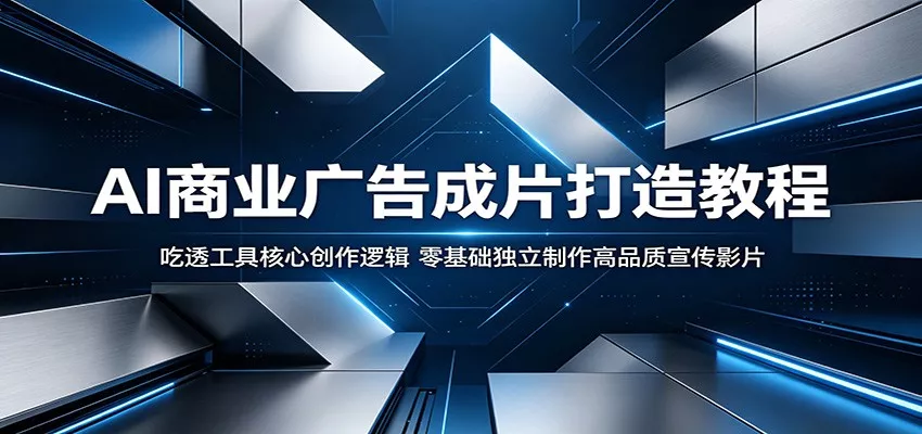 AI商业广告成片打造教程：吃透工具核心创作逻辑，零基础独立制作高品质宣传影片-知行阁轻创网-分享网络赚钱项目-全网首发副业项目实操平台-副业创业项目网