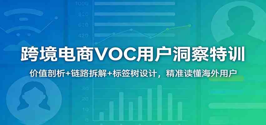 跨境电商VOC用户洞察特训：价值剖析+链路拆解+标签树设计，精准读懂海外用户-知行阁轻创网-分享网络赚钱项目-全网首发副业项目实操平台-副业创业项目网