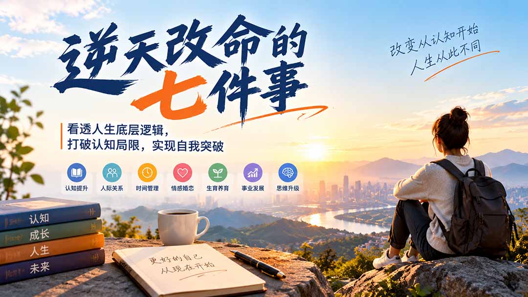付费文章:逆天改命的七件事,看透人生底层逻辑,打破认知局限,实现自我突破-知行阁轻创网-分享网络赚钱项目-全网首发副业项目实操平台-副业创业项目网
