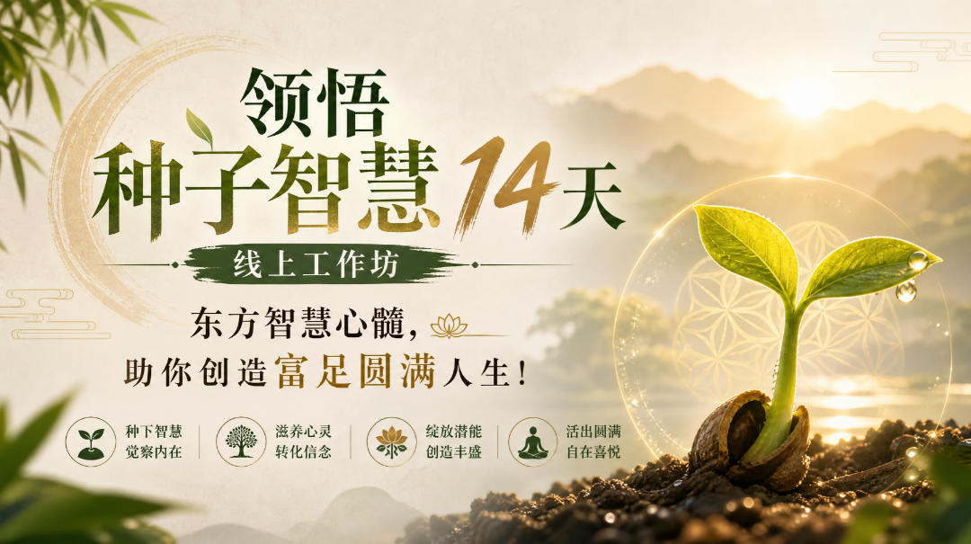 鹿大米领悟种子智慧14天线上工作坊，东方智慧心髓，助你创造富足圆满人生！-知行阁轻创网-分享网络赚钱项目-全网首发副业项目实操平台-副业创业项目网