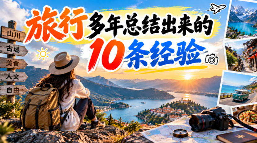 付费文章：旅行多年总结出来的10条经验-知行阁轻创网-分享网络赚钱项目-全网首发副业项目实操平台-副业创业项目网